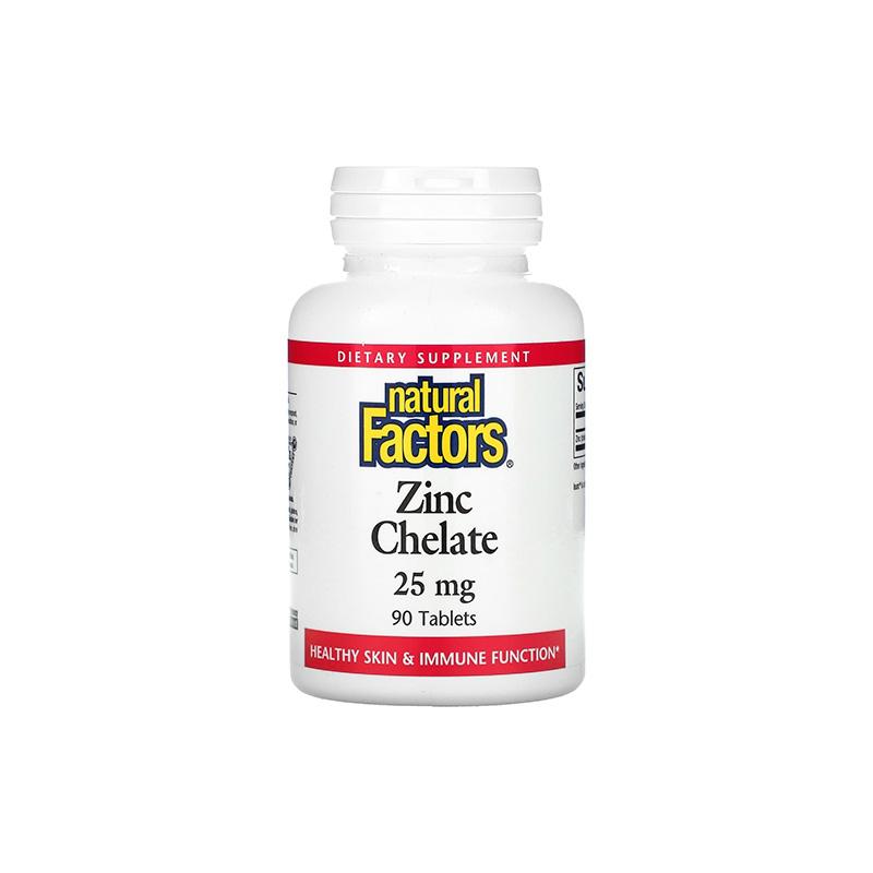 Zinc Chelate Natural Fac 25mg N90