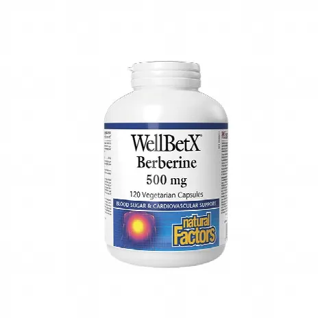 WellBetX Berberine Natural Factors 500mg N120