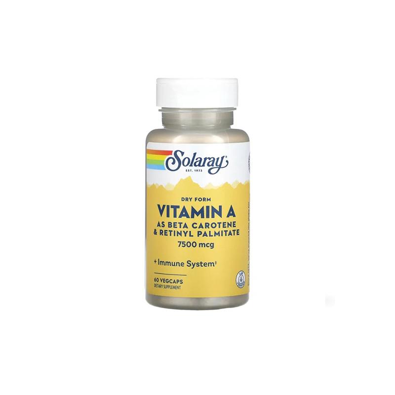 Vitamin A Solaray 7500mcg N60