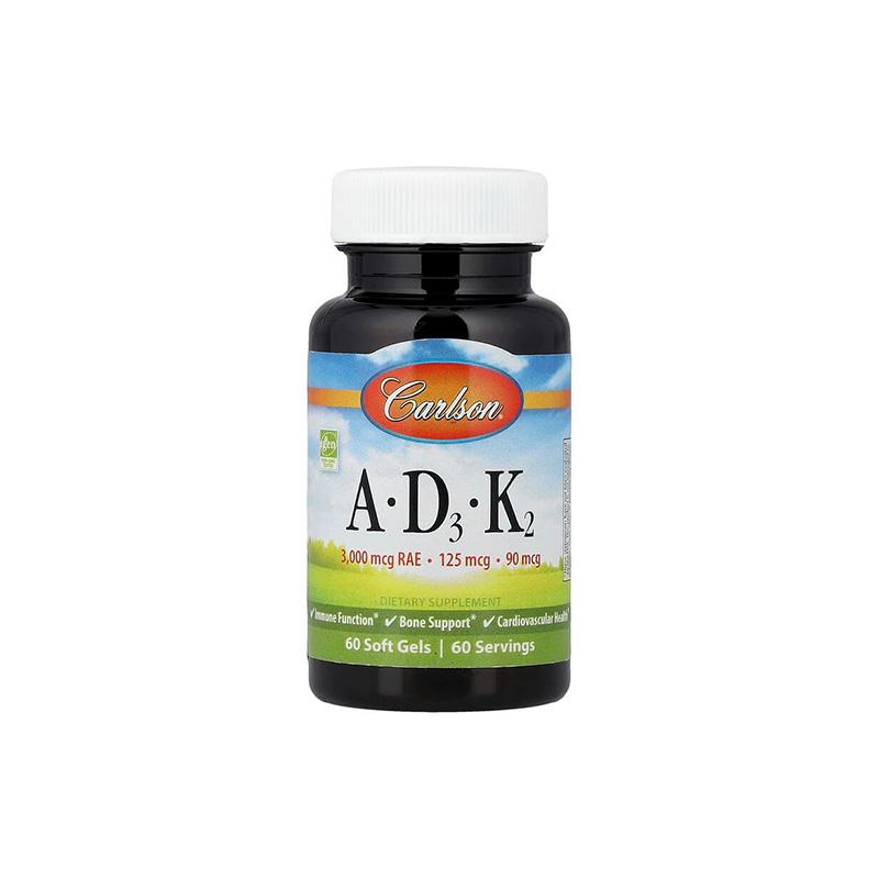 Vitamin A D K2 Carlson N60
