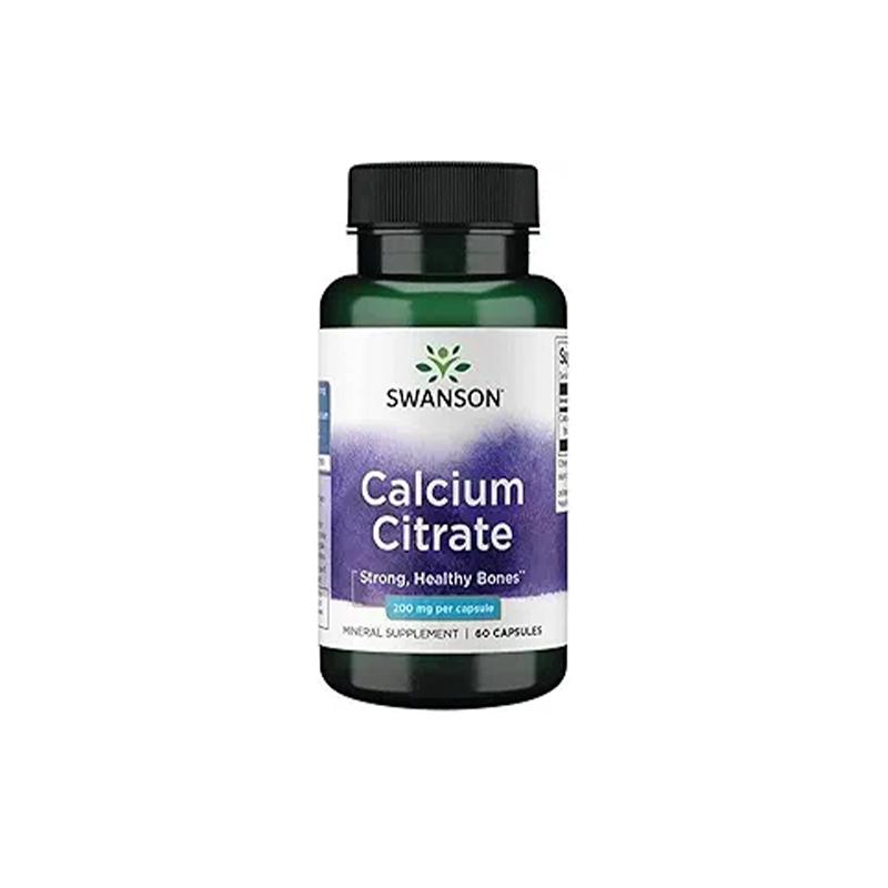 Calcium Citrate 200mg Swanson N60