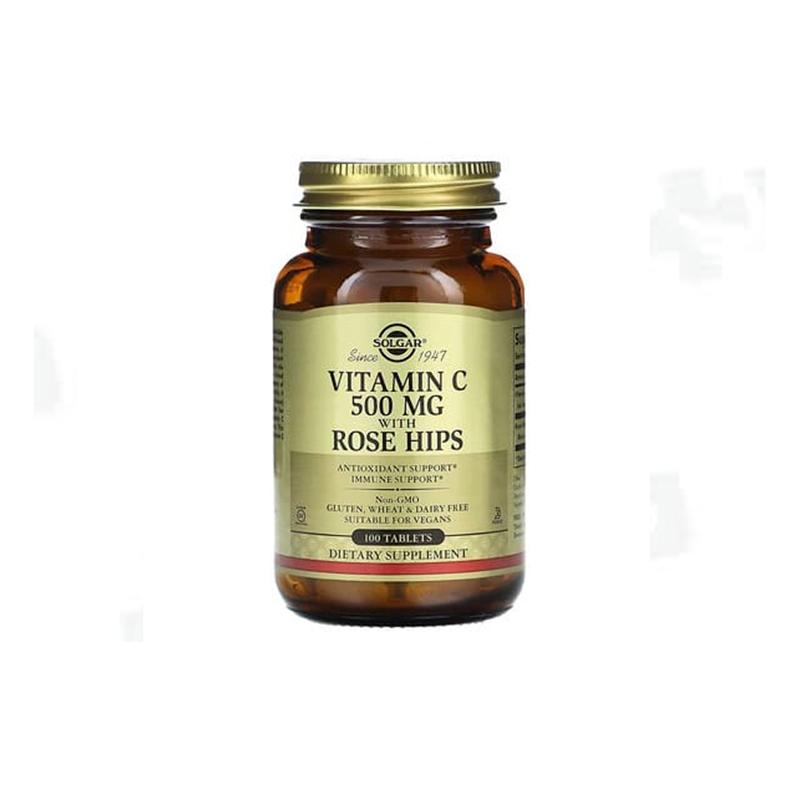 Vitamin C 500 Rose Hips Solgar N100