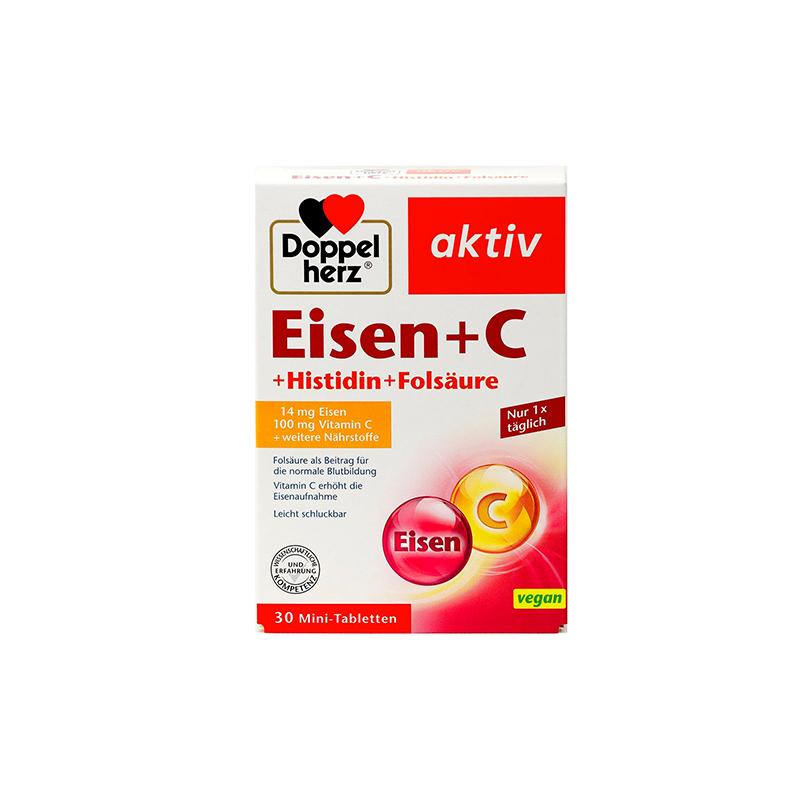 Iron+c+Gistidin+folat kislota Doppel herz N30