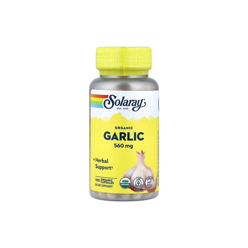 Garlic Bulb Organic 560mg Solaray N100