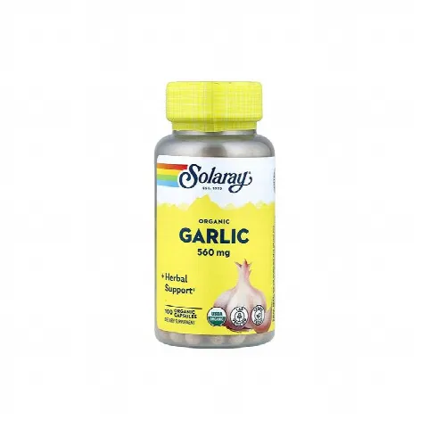 Garlic Bulb Organic 560mg Solaray N100