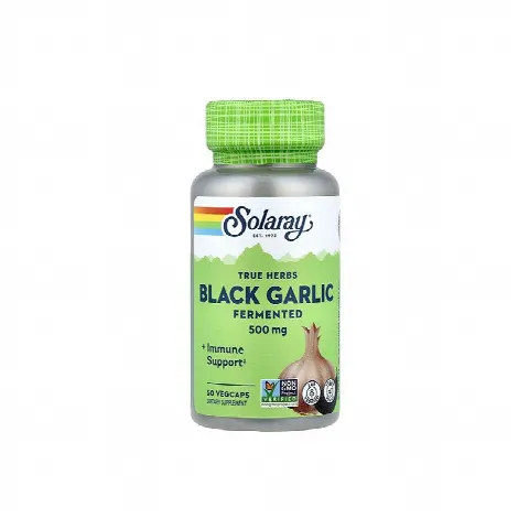 Fermented Black Garlic Bulb, 500mg Solaray N50