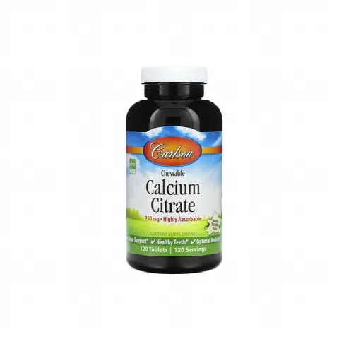 Chewable Calcium Citrate 250 Carlson N120