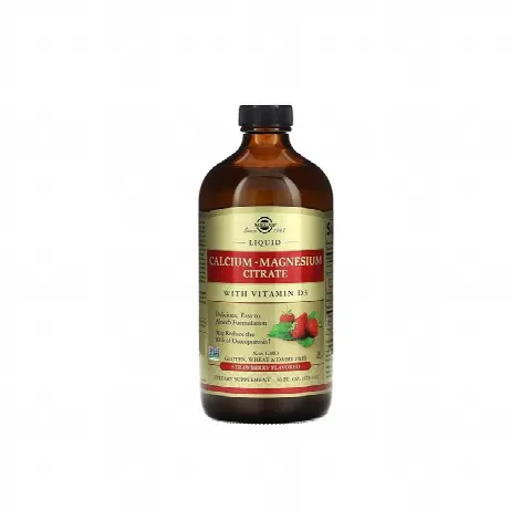 Calcium Magnesium Citrate(Klubnika) Solgar 473ml
