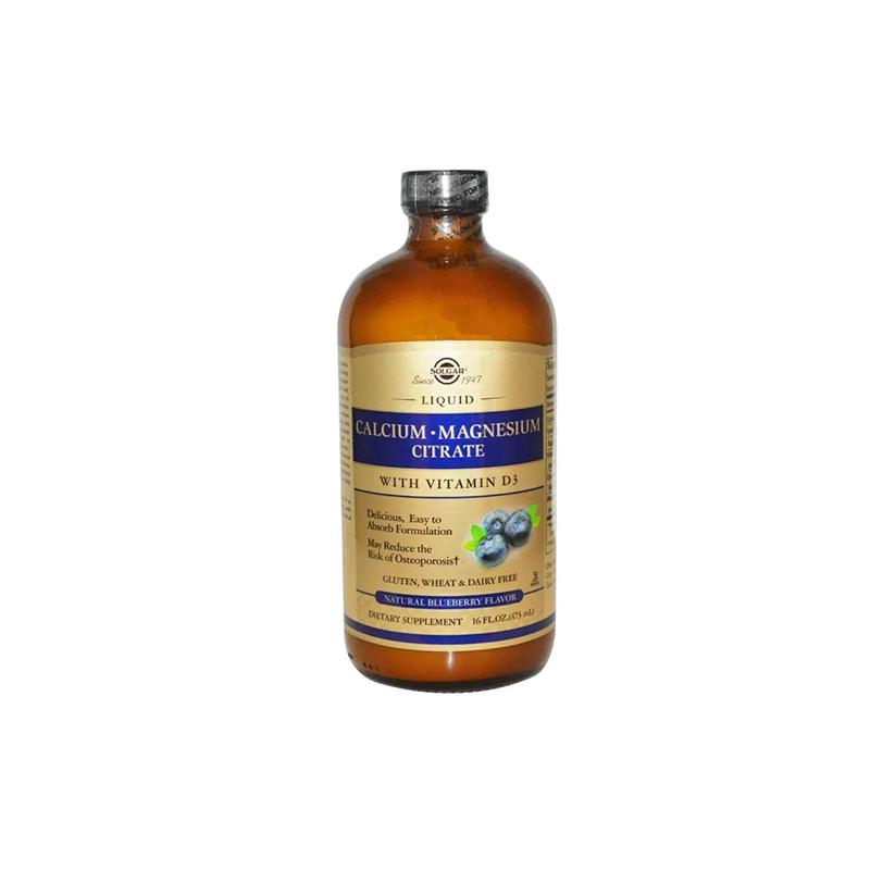 Calcium Magnesium Citrate(Golubika) Solgar 473ml