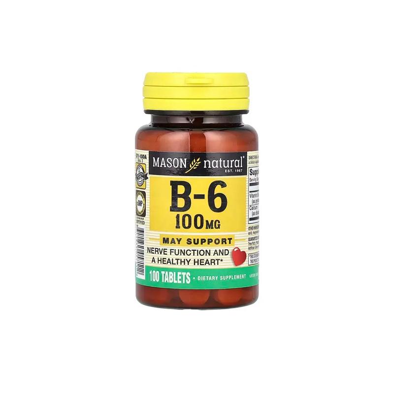 B-6 100mg Mason Naturals N100
