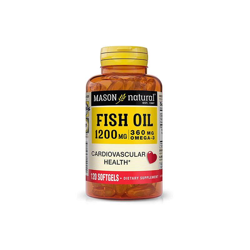 Fish Oil 1200mg Omega-3 Mason Naturals N120