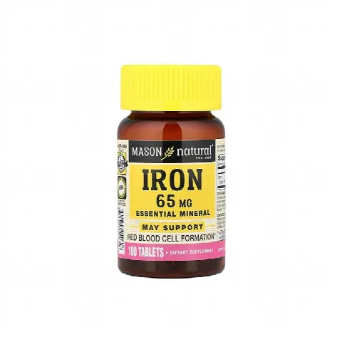 Iron 65mg Ferrous Mason Naturals N100