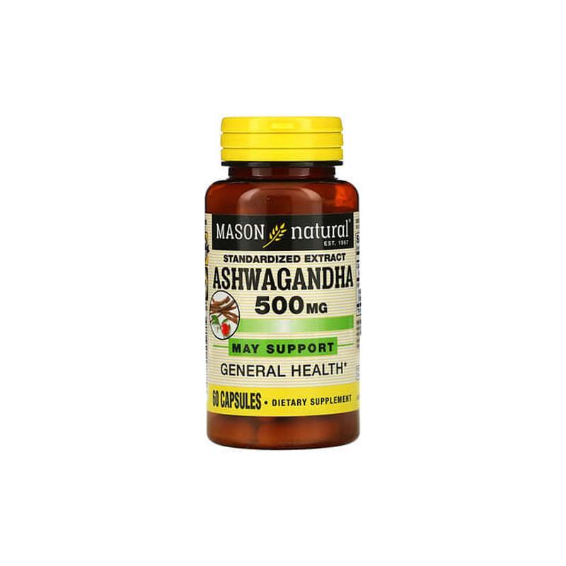 Ashwagandha 500mg Mason Naturals  N60