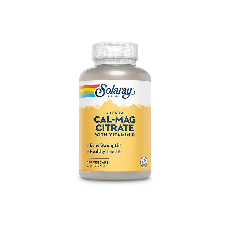 Calcium & Magnesium w/ D-3 Citrate 2:1  Solaray N180
