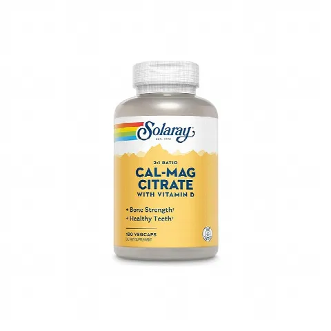Calcium & Magnesium w/ D-3 Citrate 2:1  Solaray N180