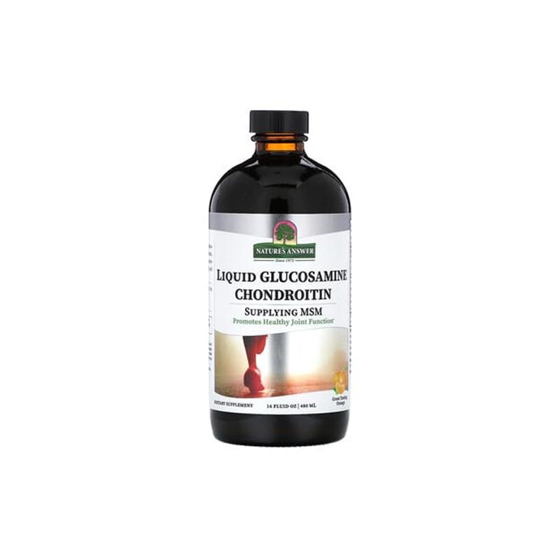 Glucosamine Chondrotine MSM Liquid  Natures Answer 480ml