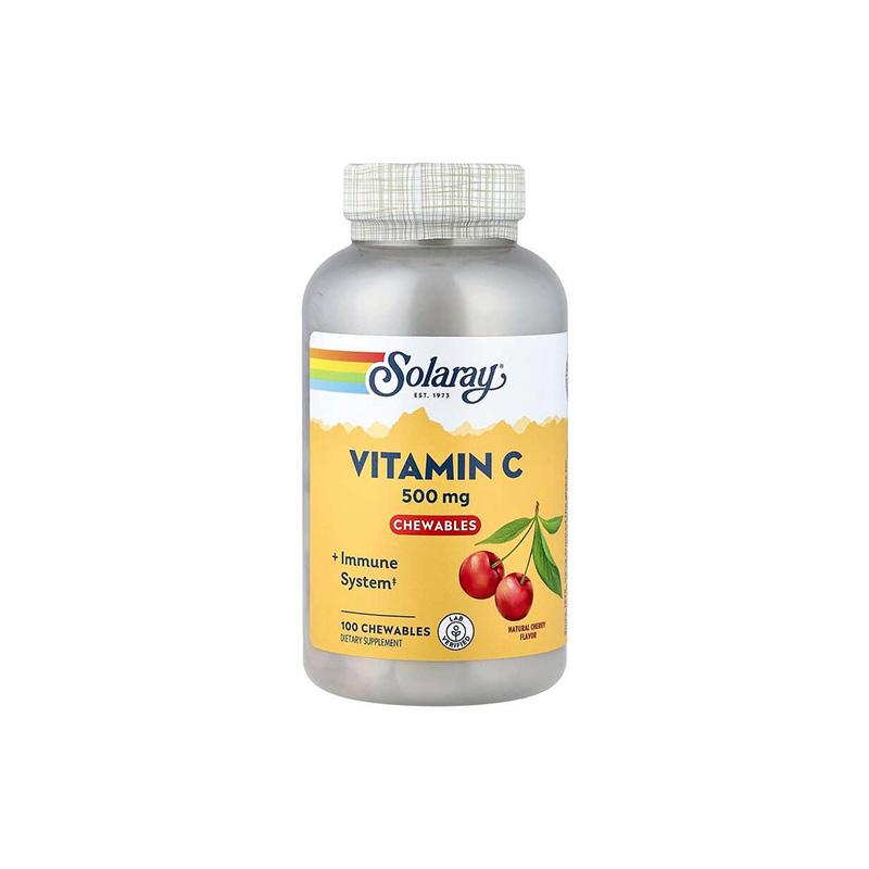 Vitamin C 500 cherry Solaray N100