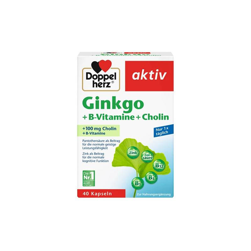 Ginkgo+B Vitamin+choiine Doppel herz N40