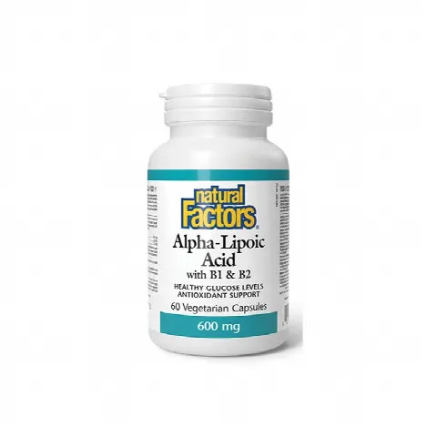Alpha lipoic & B1 B2 Nat Factors 600mg N60