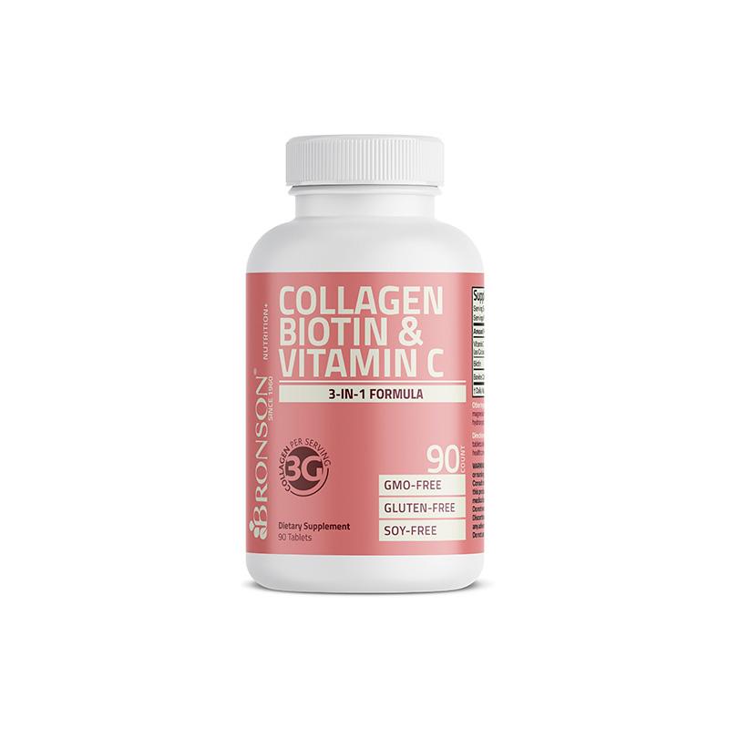 Collagen Biotin Vitamin C Bronson N90