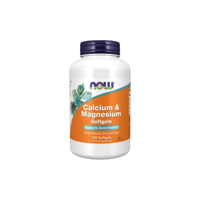 Calcium Magnesium D3 Zinc Softgel Now N120