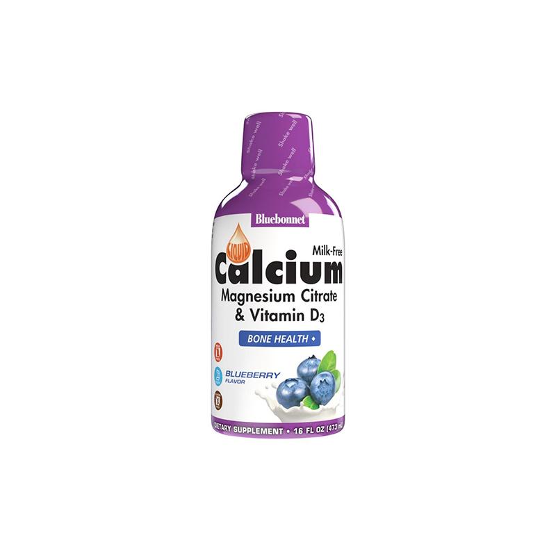Calcium Magnesium Citrate  Bluebonnet Blueberry 473ml