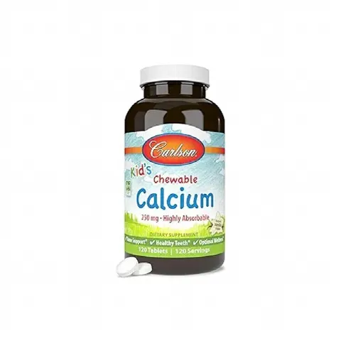 Calcium Kids Chewable 250mg Carlson N120