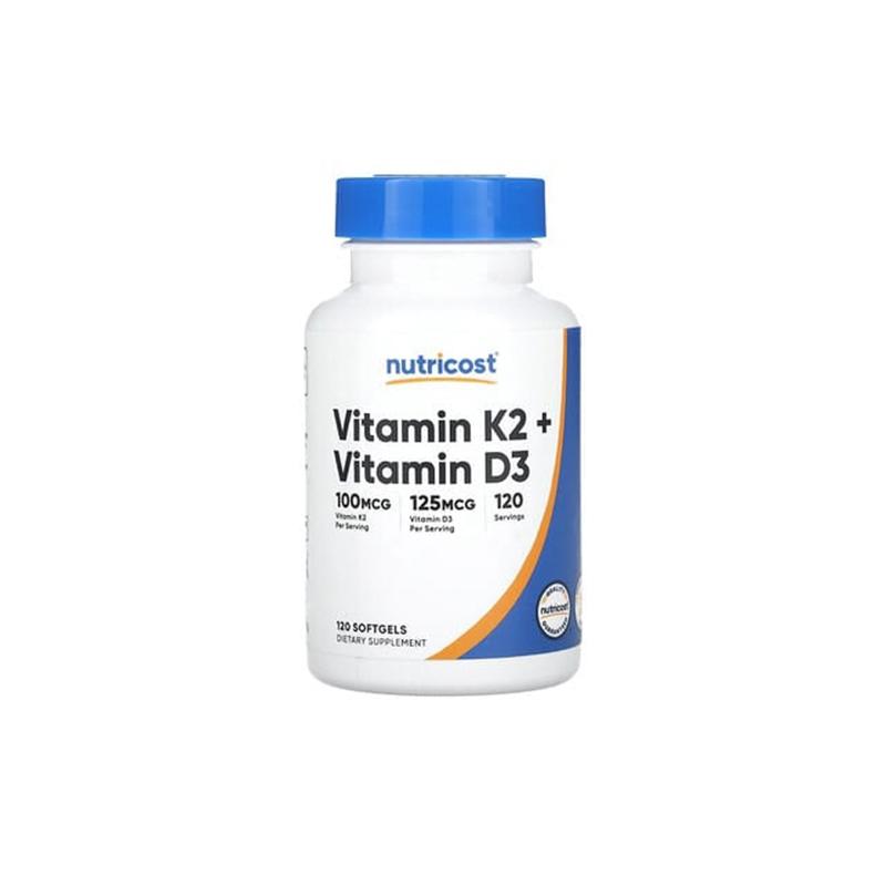Vitamin d3+k2 Nutricost 5000ui+100mcg N120