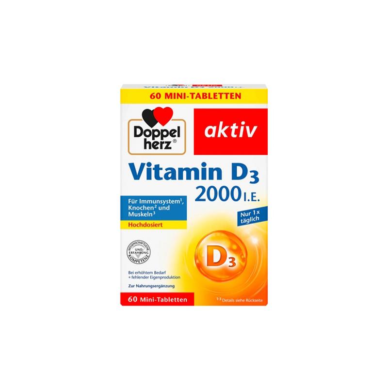 Vitamin D3 Doppel herz 2000ui N60