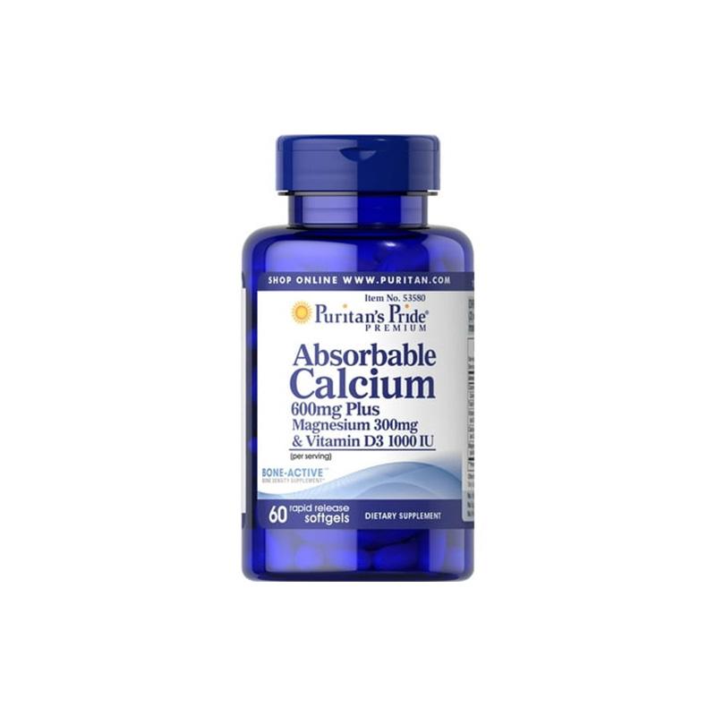 Absorbable Calcium Magnesium Puritans Pride N60