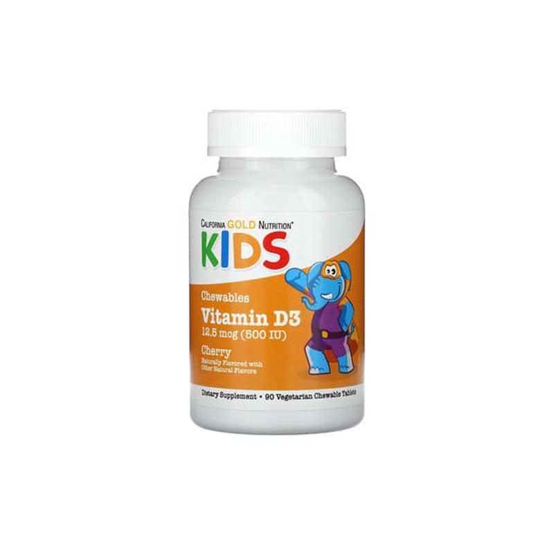 Vitamin D3 Chewable 500 IU Gold N90