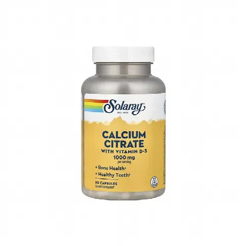 Calcium Citrate 1000 mg+ D3 Solaray N90