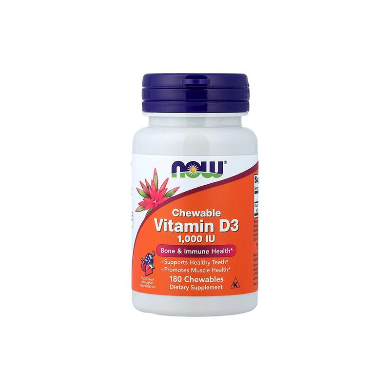Vitamin D3 1000ui Cheweble Now N180