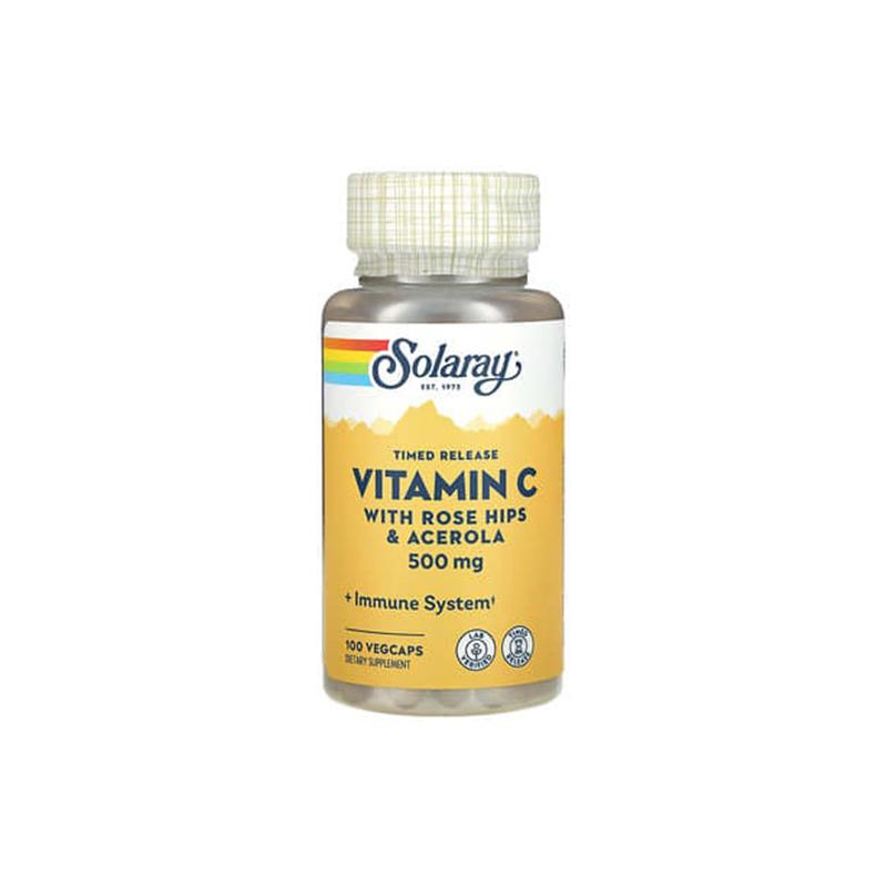 Vitamin C Rose hilps 500mg Solaray N100