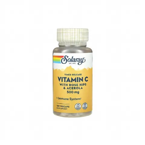 Vitamin C Rose hilps 500mg Solaray N100