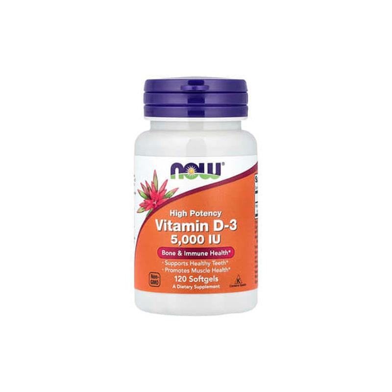 Vitamin D3 5000 Now N120