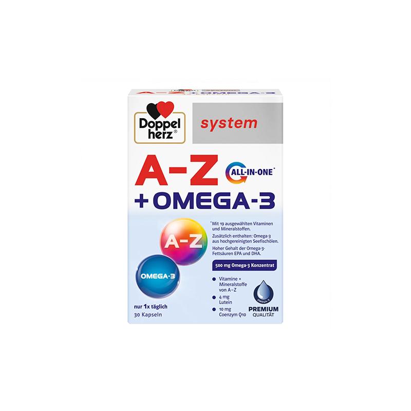 Vitamin A dan Zincgacha Vitaminlar+Omega Doppel herz N30