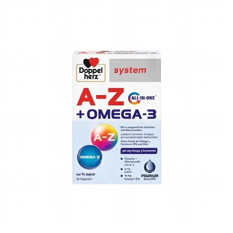 Vitamin A dan Zincgacha Vitaminlar+Omega Doppel herz N30