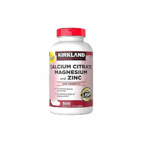 Calcium Citrate Magnesium Zinc D3 Kirkland N500