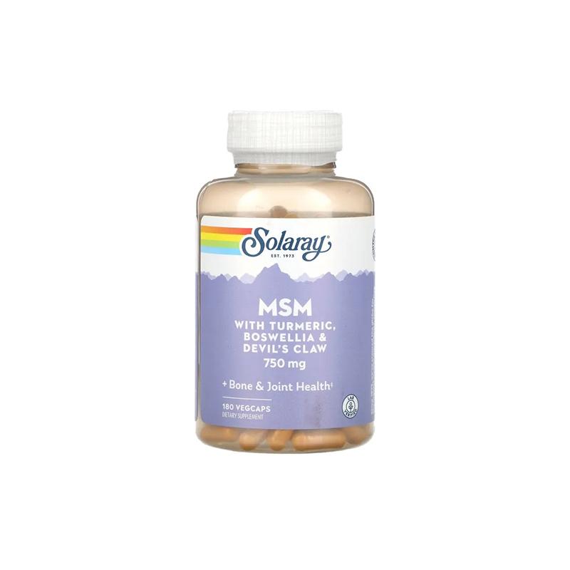 MSM with Turmeric Boswellia Devil's Claw Solaray N180