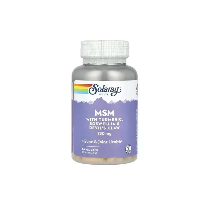 MSM with Turmeric Boswellia Devil's Claw Solaray N90