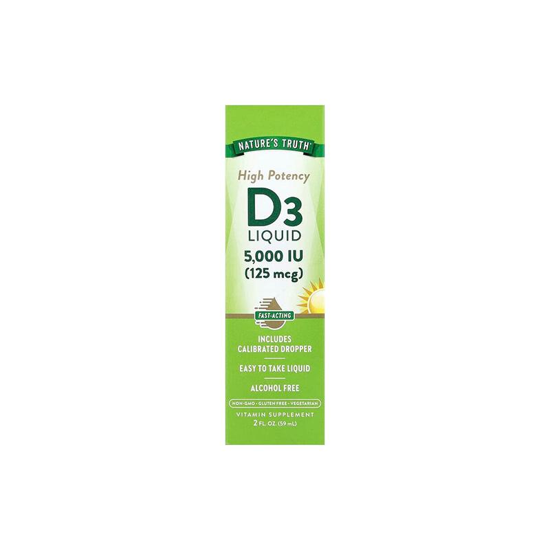 Vitamin D3 Liquid Nature's Truth 5000ui 59mL