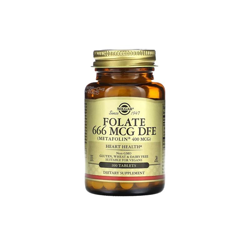 Folate 666mcg Dfe Solgar N100