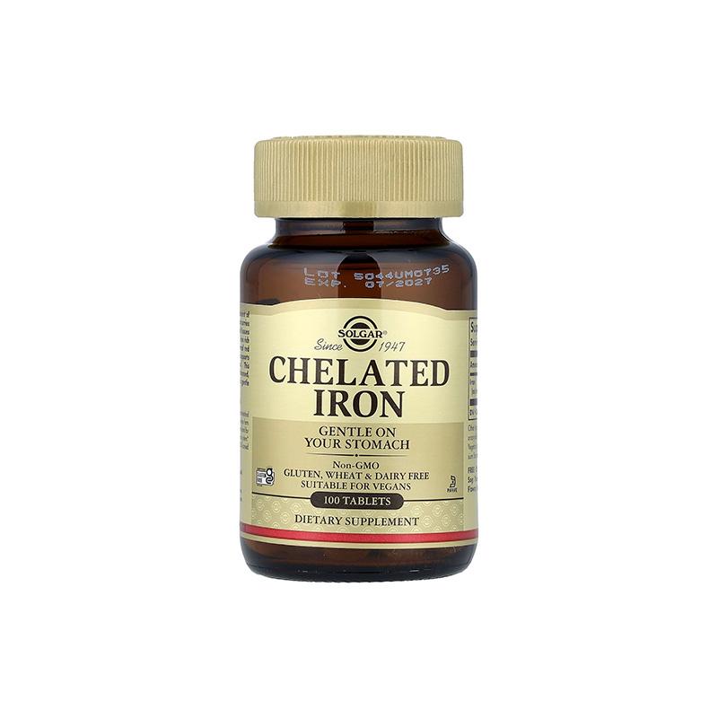 Chelated Iron Solgar 25mg N100