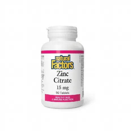 Zinc Citrate 15mg Natural Factors N90