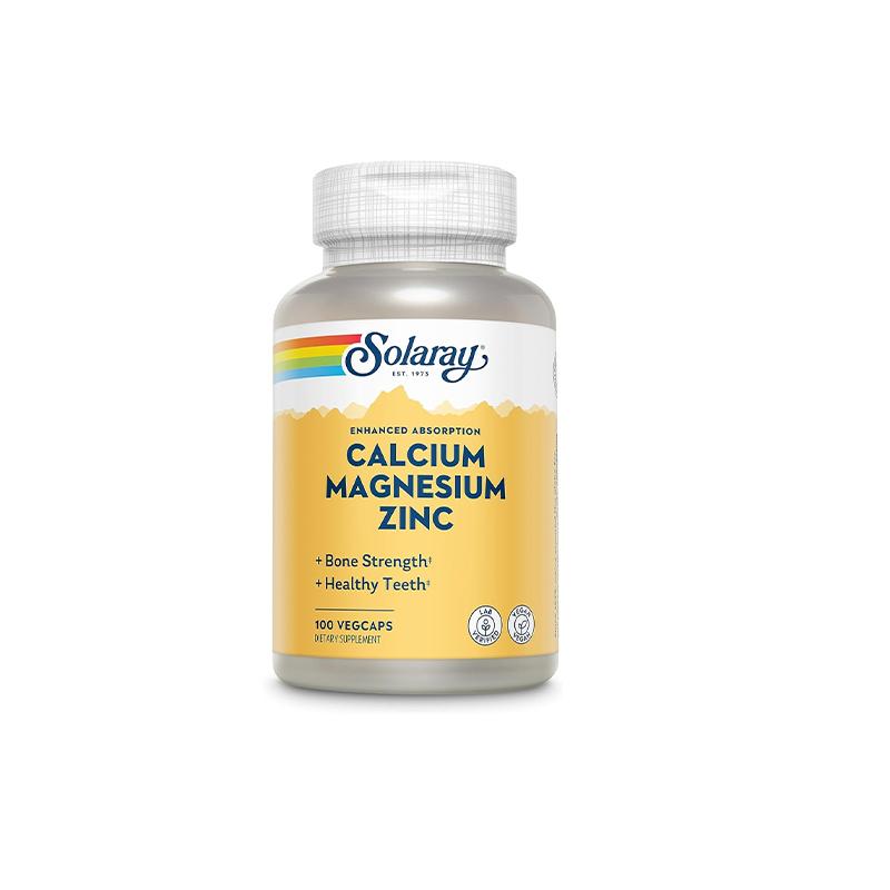 Calcium Magnesium Zinc Solaray N100