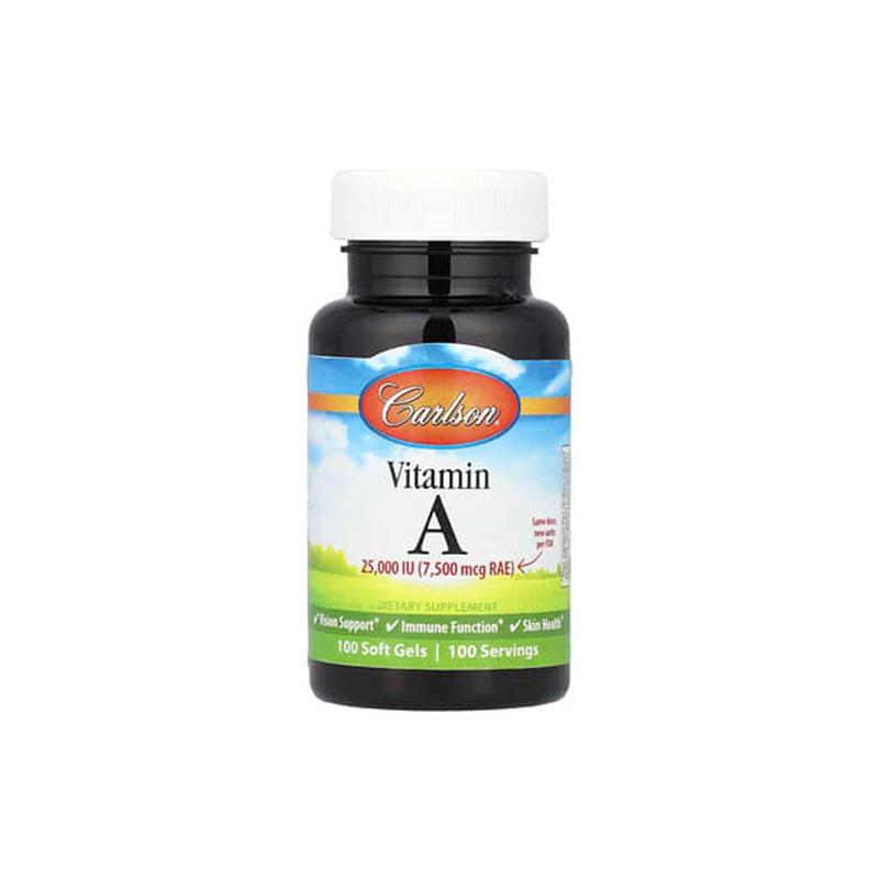 Vit A 25000IU Carlson N100