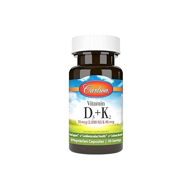 Vitamin D3 + K2 2000 Carlson N60