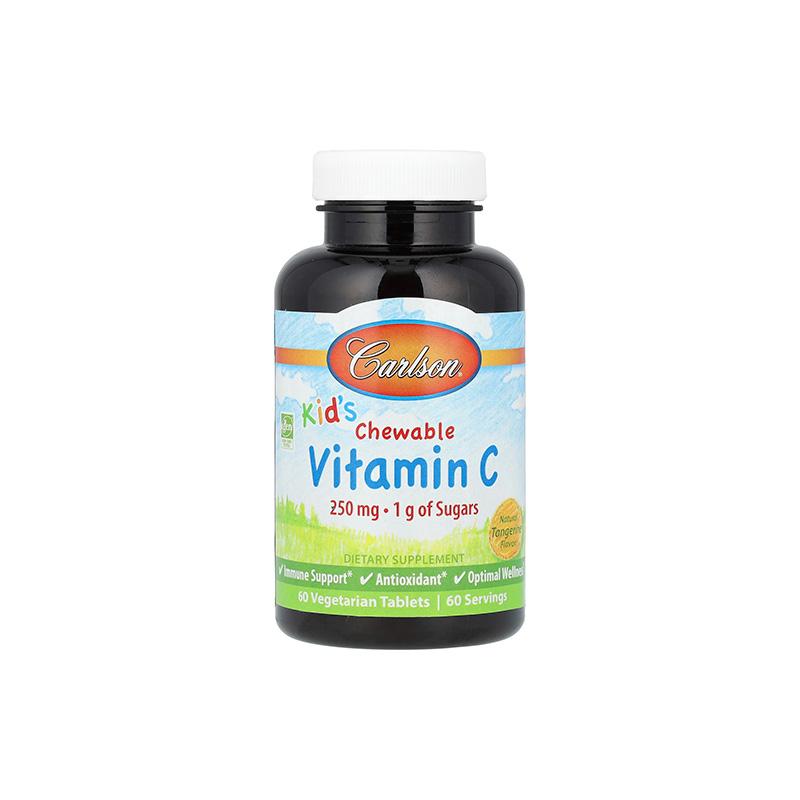 Vitamin C kids Carlson 250mg N60
