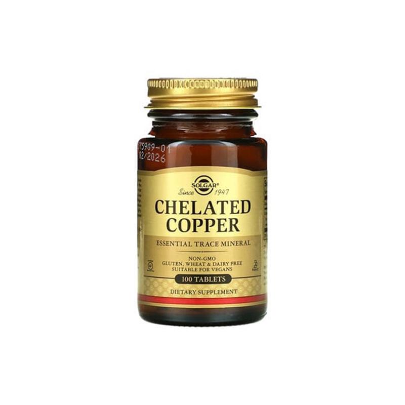 Chelated Copper 2.5 mg Solgar N100
